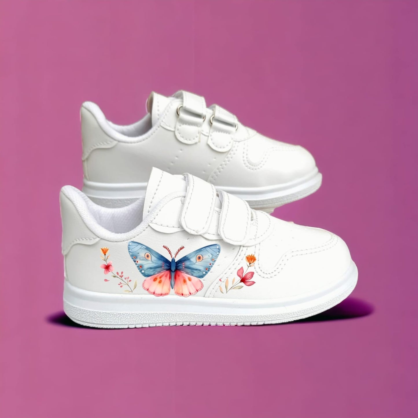 Kiddream Sweet Flower Love Kelebek Baskılı Kız Çocuk Spor Ayakkabı Sneaker